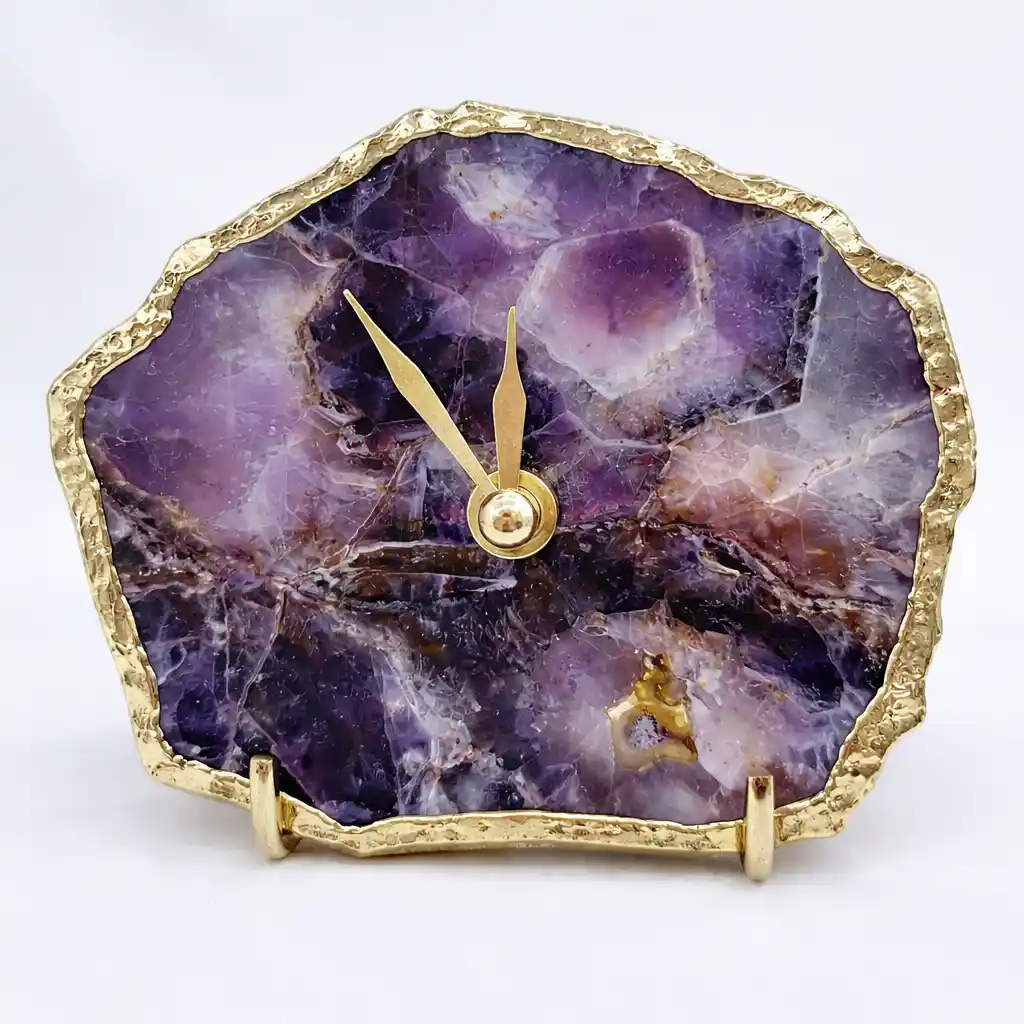 Amethyst Clock Amethyst agate clock