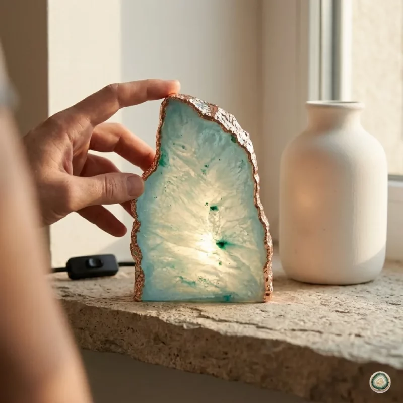 Aque agate lamp10 - Christmas Decoration | Stonerie