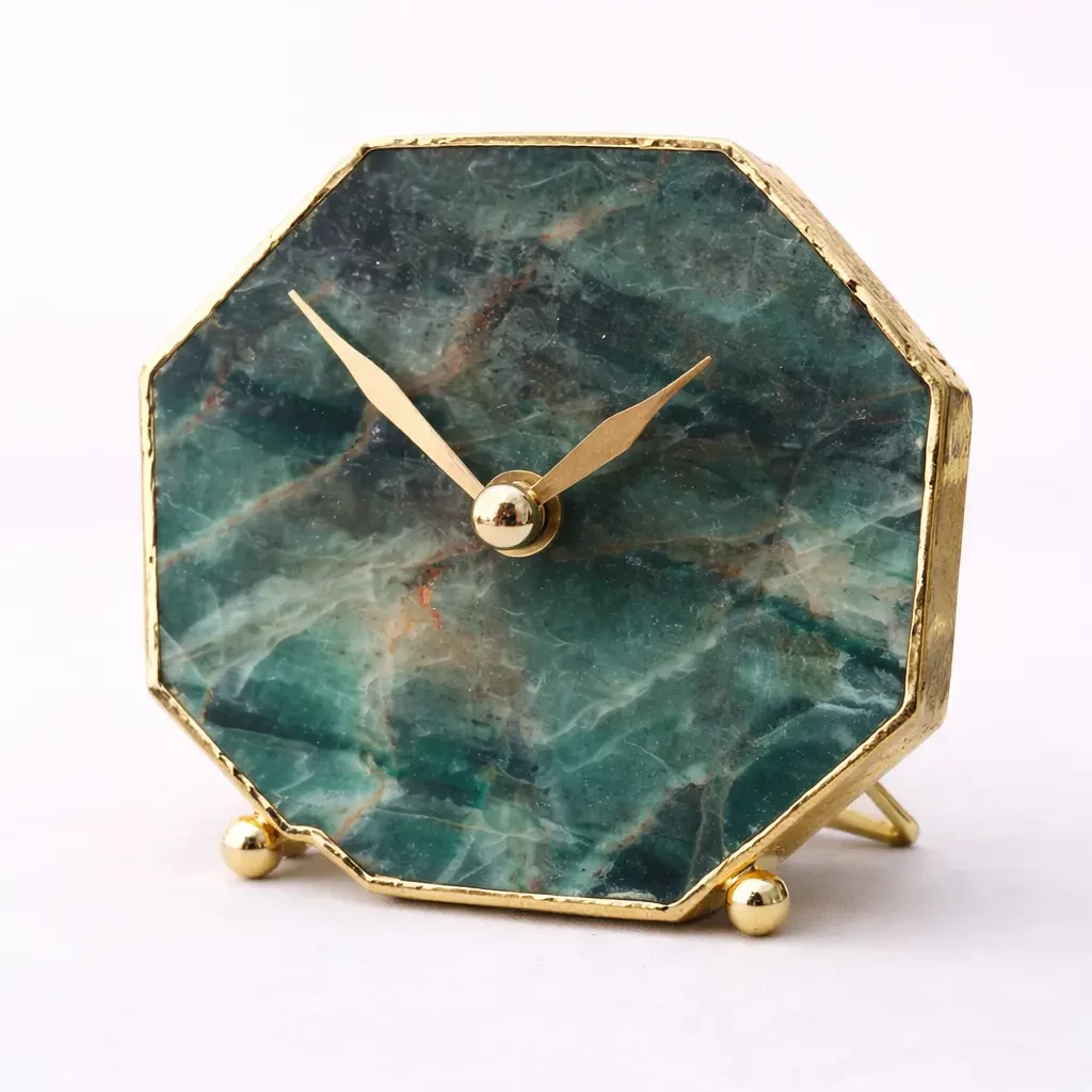 sage green agate clock sage green agate clock