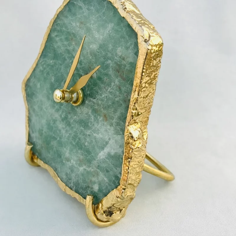 Green Aventurine agate clock