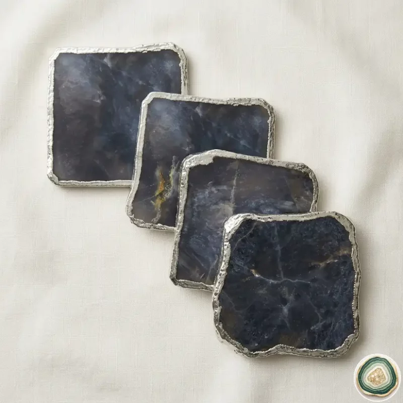 Grey agate coaster.webp5 - Christmas Decoration | Stonerie