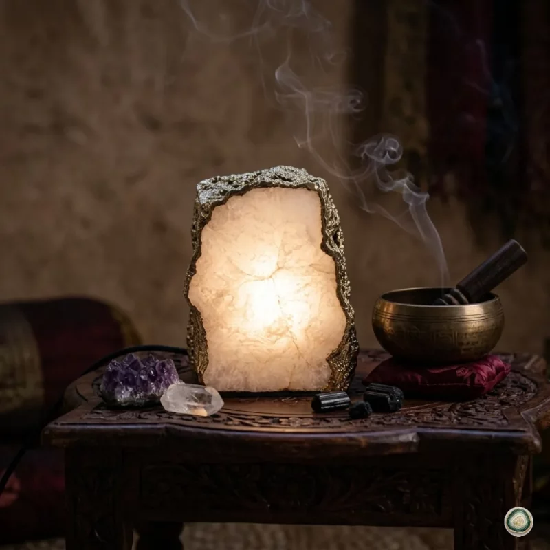White agate lamp 4 | Stonerie