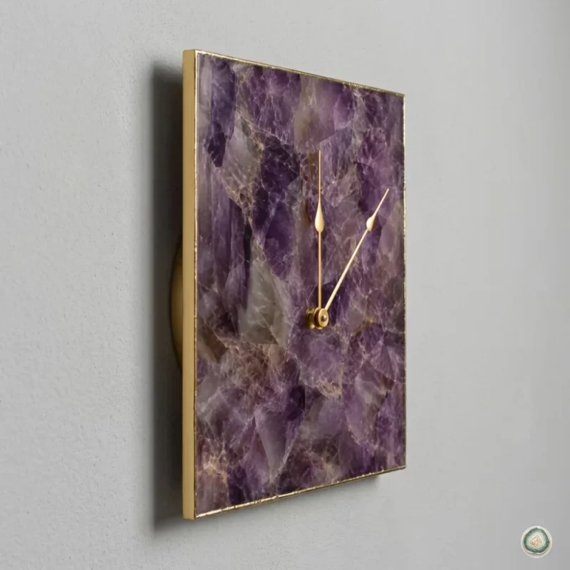 Amethyst Square wall clock - Christmas Decoration | Stonerie