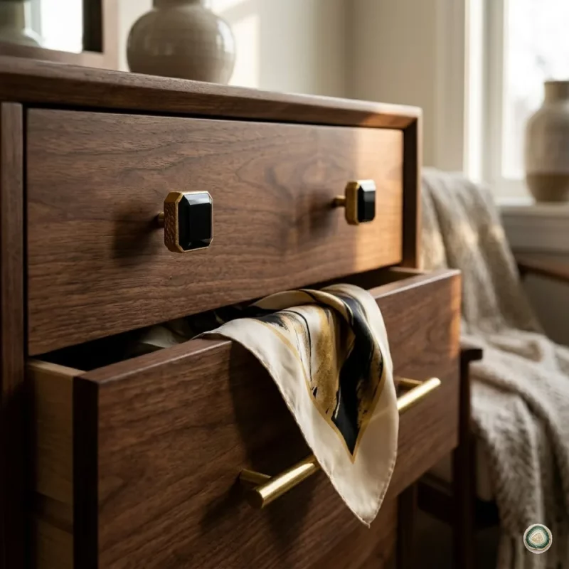 Faceted Black agate Knobs 2 - Christmas Decoration | Stonerie