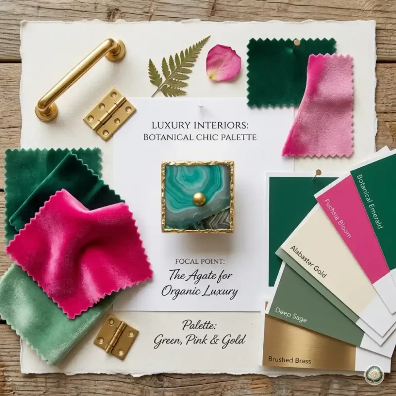 Square Green agate Knobs 9 - Christmas Decoration | Stonerie