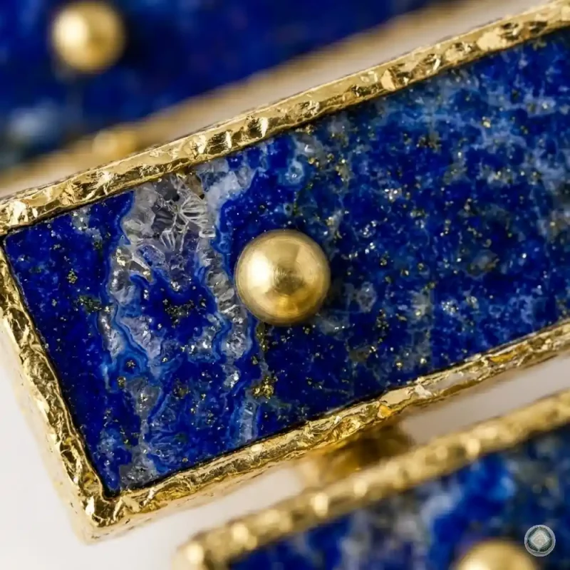 lapis lazuli agate pull handle 7 | Stonerie