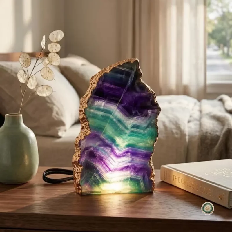 Flourite Agate Lamp - Christmas Decoration | Stonerie