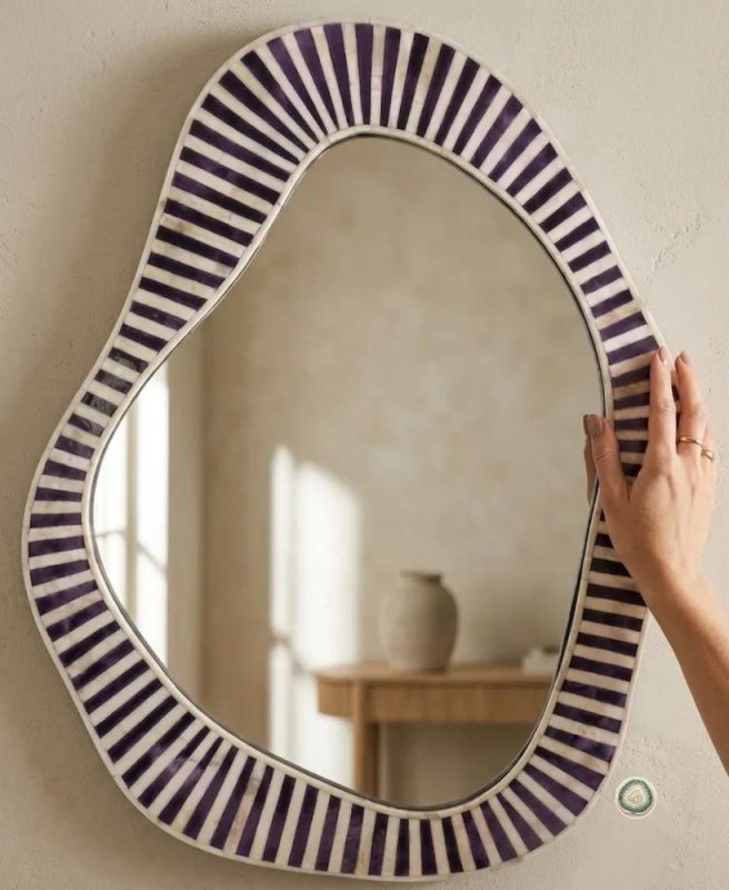 Bone Inlay Organic Wall Mirror_0001_pasted-image-1785671264771 - Christmas Decoration | Stonerie
