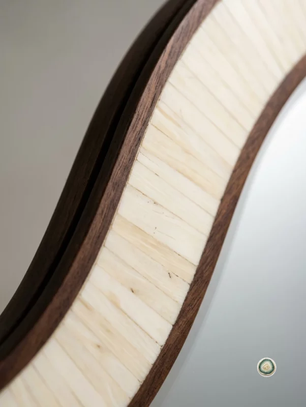 Bone Inlay Oval Mirror 5 - Christmas Decoration | Stonerie