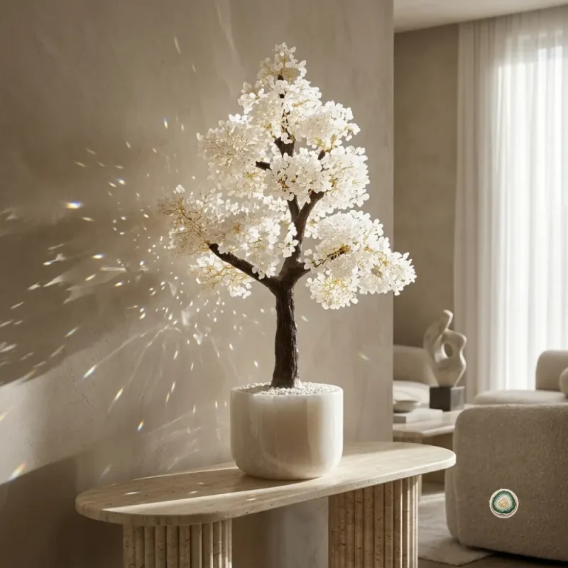 White agate Gemstone Tree - Christmas Decoration | Stonerie